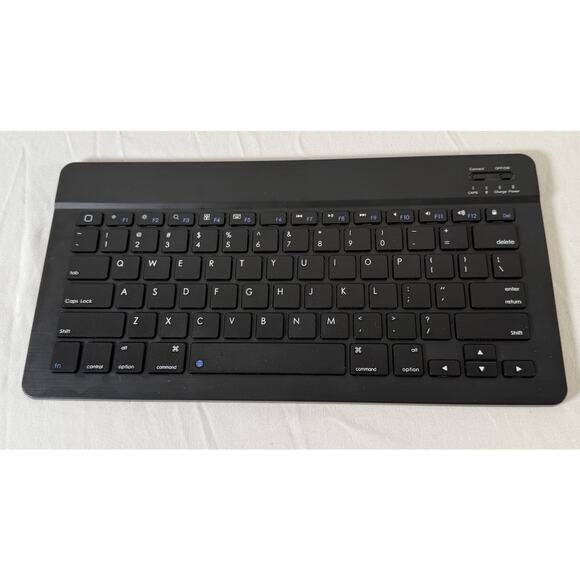 Ultra-Slim Rechargeable Bluetooth Keyboard w/o Charing Cable Black 86-10 - Picture 3 of 12